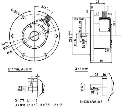 Z Drehgeber WDGI115T SC-de