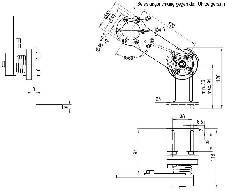 Z WDGMA10000 Federarm Drehgeber