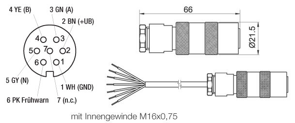Z KD767 Kabeldose Drehgeber Z KD767 Kabeldose Drehgeber