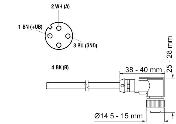 Z KIA467 Kabeldose Drehgeber Z KIA467 Kabeldose Drehgeber