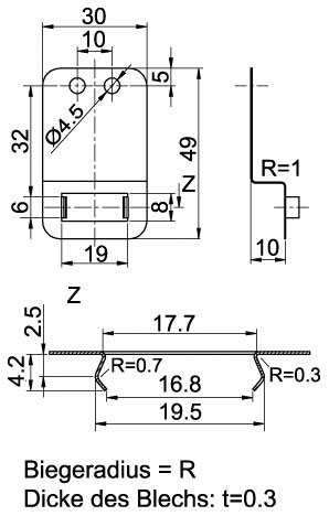 Z WDGDS10007 Federblech Drehgeber Z WDGDS10007 Federblech Drehgeber