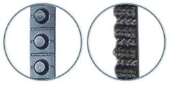 special nubbed- or tooth belt